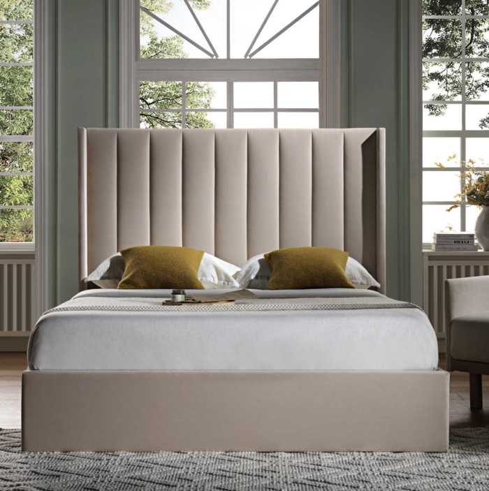 Wilton Champagne Velvet Ottoman Storage Bed - Image 2