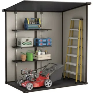 Keter 6x4ft Manor Plastic Pent Garden Storage Shed – Beige - Image 7