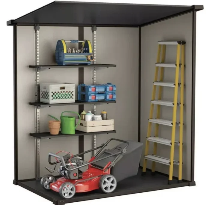 6 x 4 Manor Plastic Pent Garden Storage Shed – Weather-Resistant & Lockable - Image 9