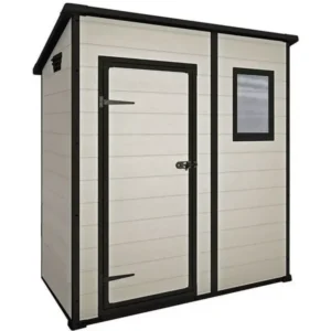 6 x 4 Manor Plastic Pent Garden Storage Shed – Weather-Resistant & Lockable - Image 2