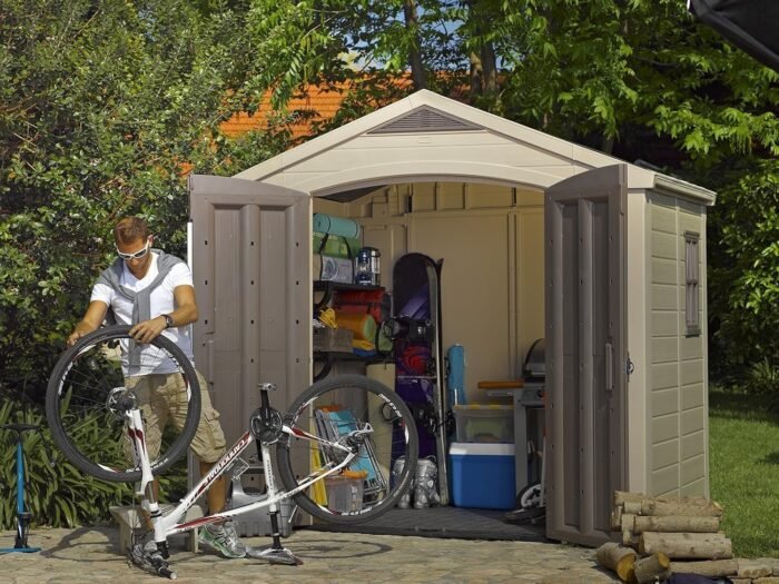 Keter Factor 8×6 ft Large Resin Outdoor Storage Shed – Durable & Weather-Resistant - Image 4