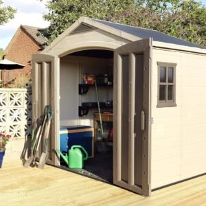 Keter Factor 8×6 ft Large Resin Outdoor Storage Shed – Durable & Weather-Resistant - Image 3