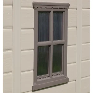 8′ x 8′ Plastic Garden Shed – Weatherproof Outdoor Storage with Double Doors & Skylight - Image 5
